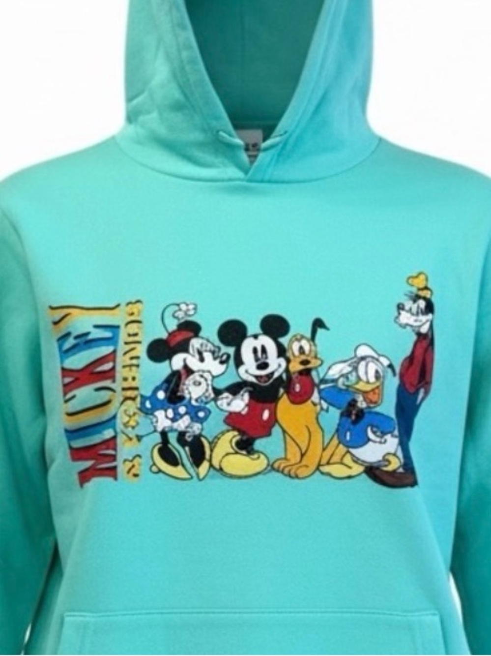 MICKEY AND FRIENDS HOODIE Sweatshirt Womens Mickey Size Large